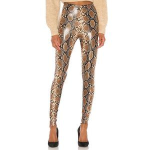Commando Faux Leather Snake Print Leggings